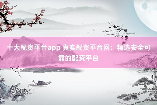 十大配资平台app 真实配资平台网：精选安全可靠的配资平台
