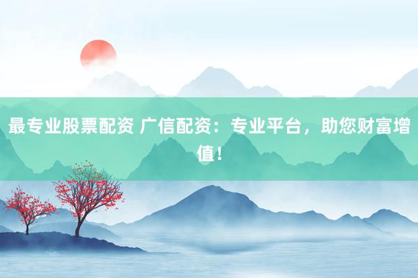 最专业股票配资 广信配资：专业平台，助您财富增值！